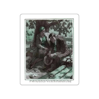 Autumn Idyl (1), Cosmopolitan, November 1934 (Magazine Illustration) STICKER Vinyl Die-Cut Decal White Die-Cut 6 Inch - The Sticker Space