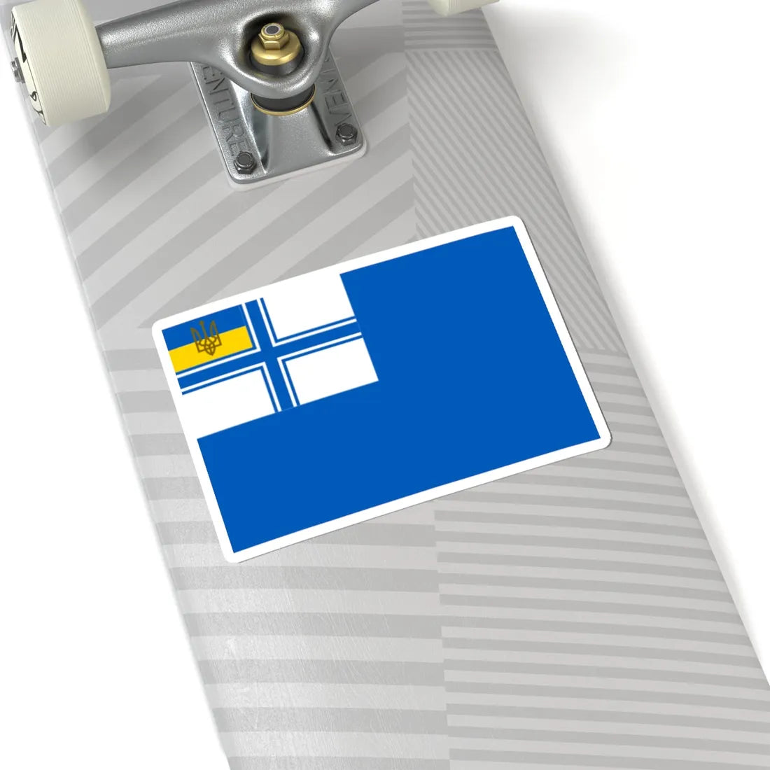 Auxiliary Naval Ensign of Ukraine 1918 (Ukraine) STICKER Vinyl Kiss-Cut Decal - The Sticker Space