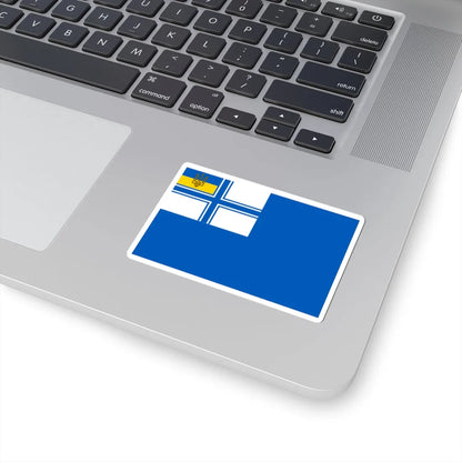 Auxiliary Naval Ensign of Ukraine 1918 (Ukraine) STICKER Vinyl Kiss-Cut Decal - The Sticker Space