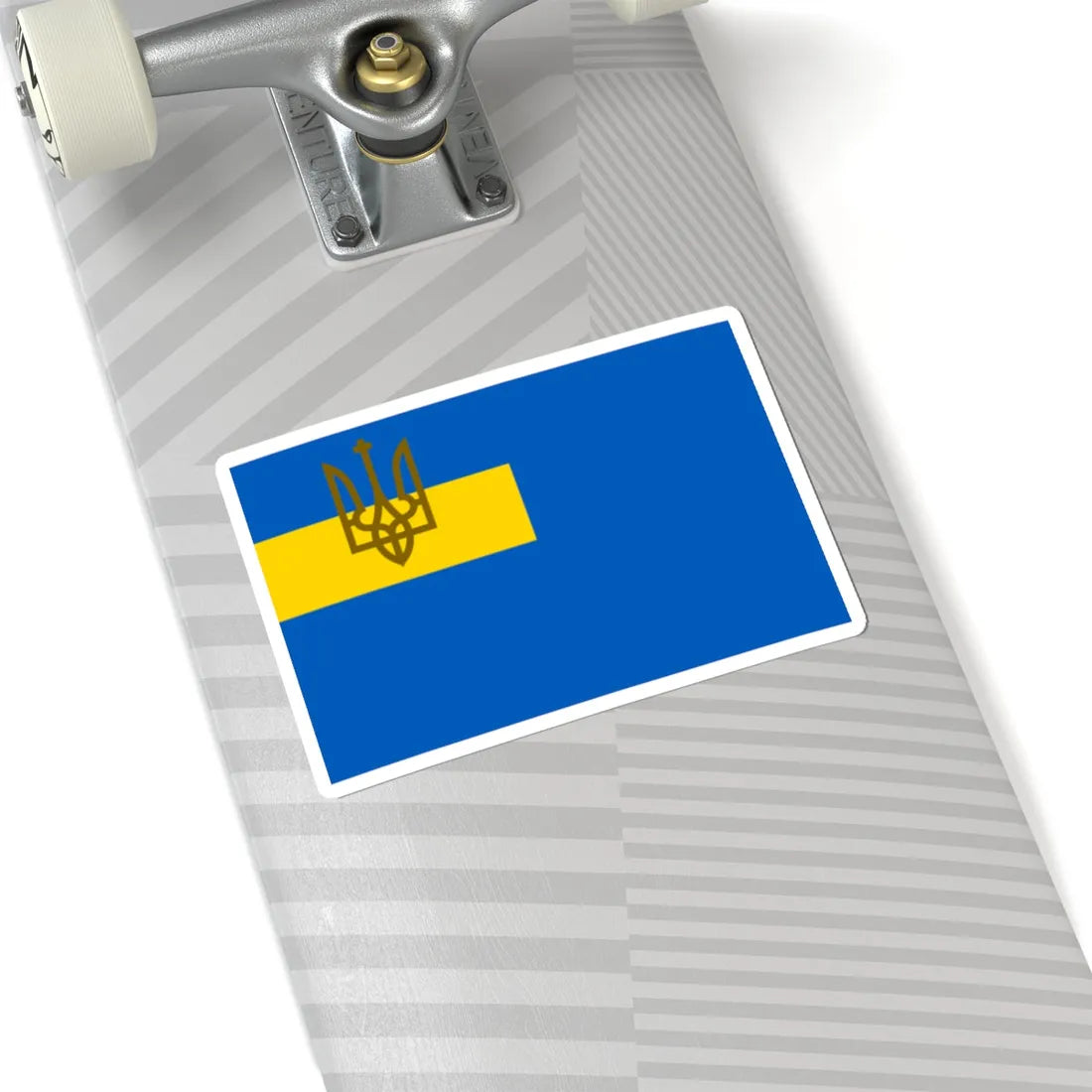 Auxiliary Naval Ensign of Ukraine Civillian - dress 1918 (Ukraine) STICKER Vinyl Kiss-Cut Decal - The Sticker Space