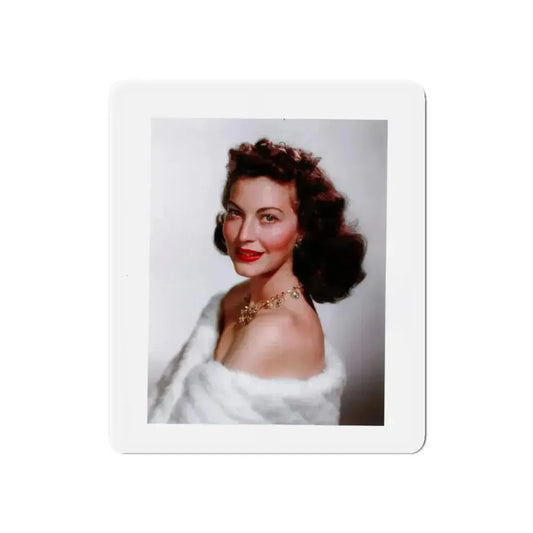 Ava Gardner #237 - 1 Color Portrait Photo from Hollywood In Kodachrome 1940-1949 Book (Vintage Female Icon) Refrigerator Magnet 6 Inch Die-Cut - The Sticker Space