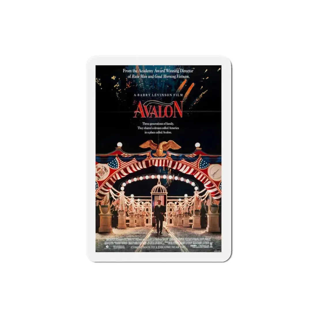 Avalon 1990 Movie Poster Refrigerator Magnet 2 Inch - The Sticker Space