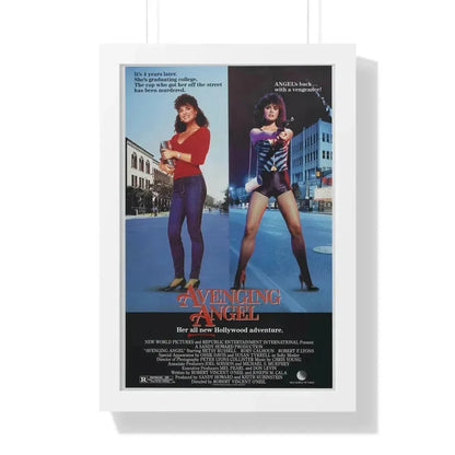 AVENGING ANGEL 1985 - Framed Movie Poster 16″ x 24″ White - The Sticker Space