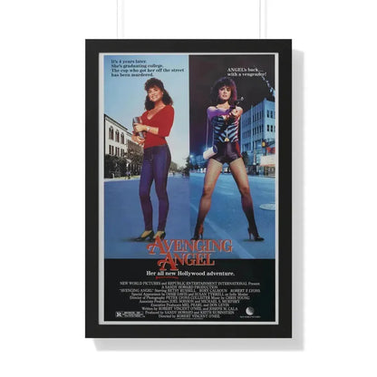AVENGING ANGEL 1985 - Framed Movie Poster 20" x 30" Black - The Sticker Space
