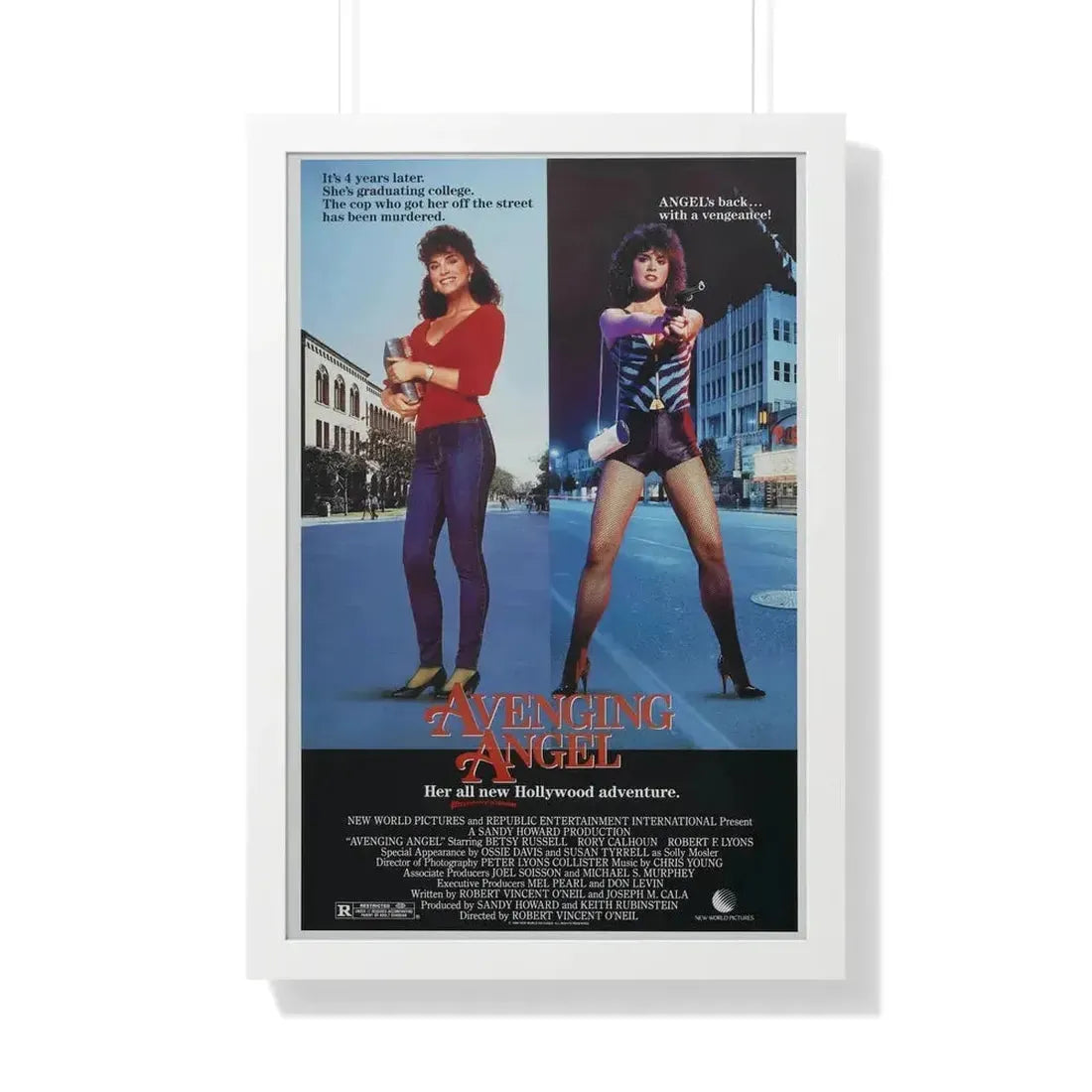 AVENGING ANGEL 1985 - Framed Movie Poster - The Sticker Space