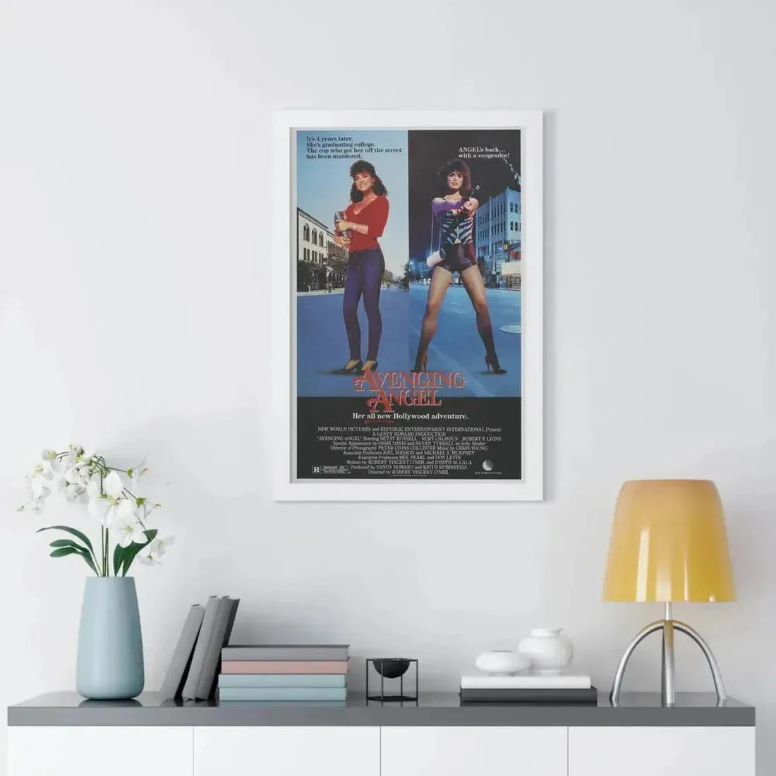 AVENGING ANGEL 1985 - Framed Movie Poster - The Sticker Space