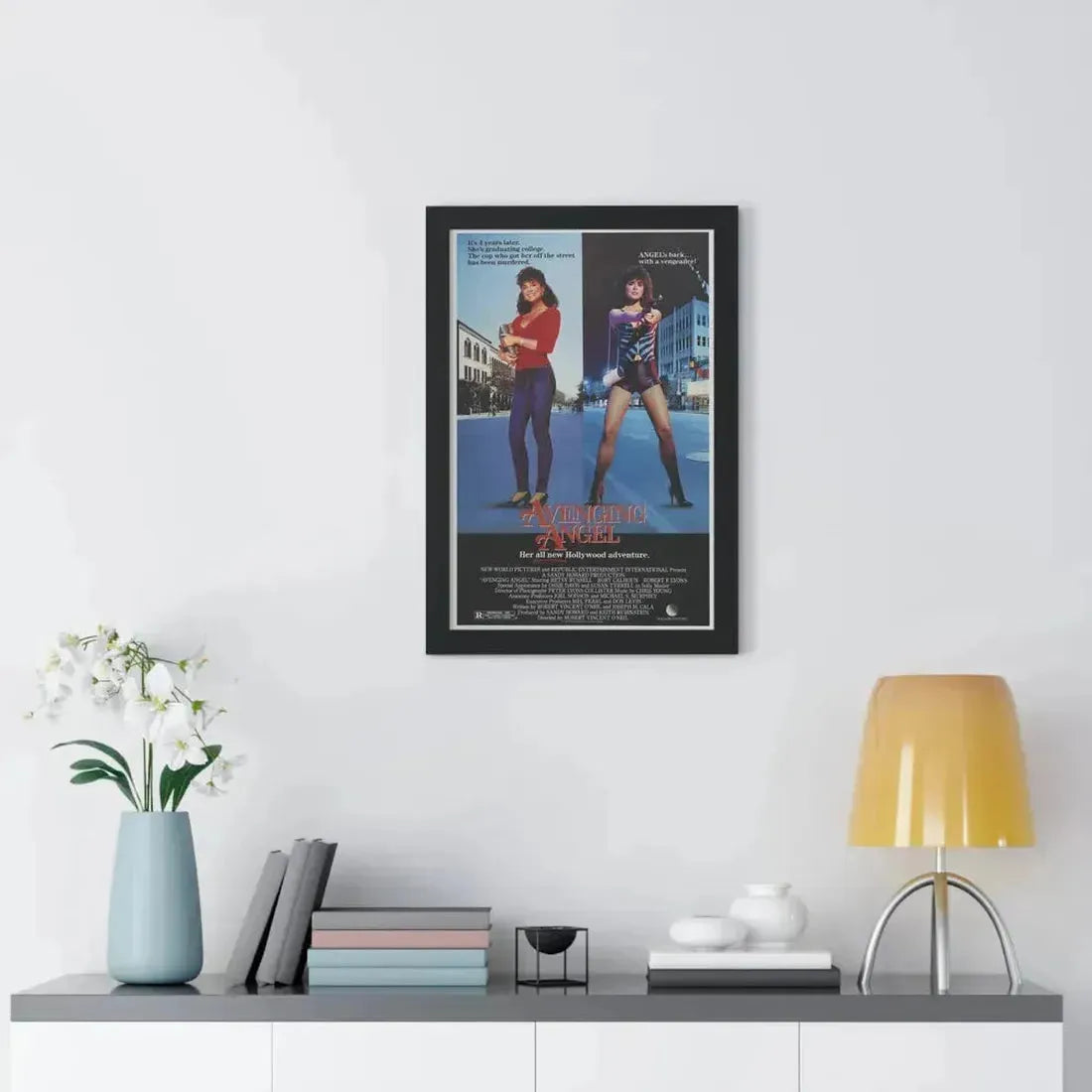 AVENGING ANGEL 1985 - Framed Movie Poster - The Sticker Space