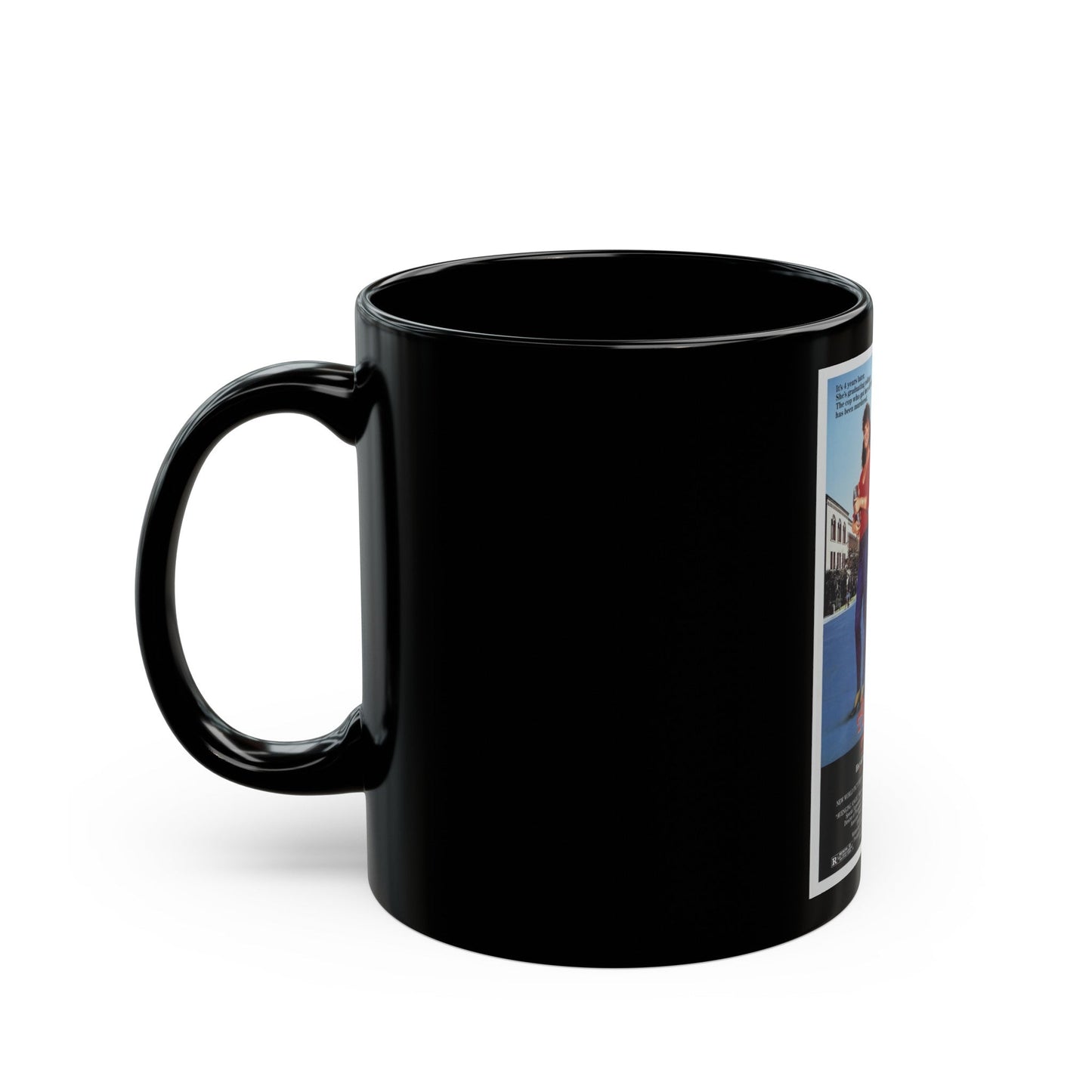 AVENGING ANGEL 1985 Movie Poster - Black Coffee Mug-The Sticker Space