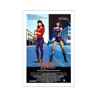 Avenging Angel 1985 Movie Poster - STICKER Vinyl Kiss-Cut Decal 4 Inch White - The Sticker Space