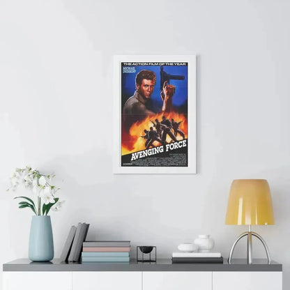 AVENGING FORCE 1986 - Framed Movie Poster - The Sticker Space