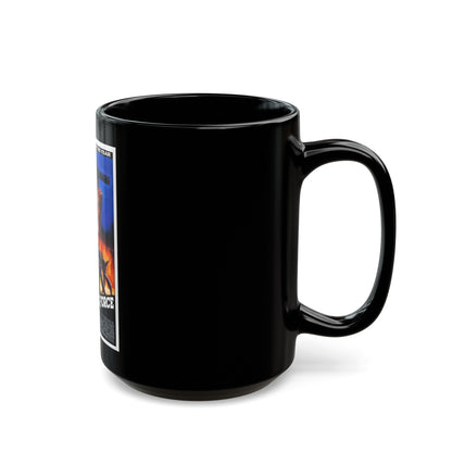 AVENGING FORCE 1986 Movie Poster - Black Coffee Mug-The Sticker Space