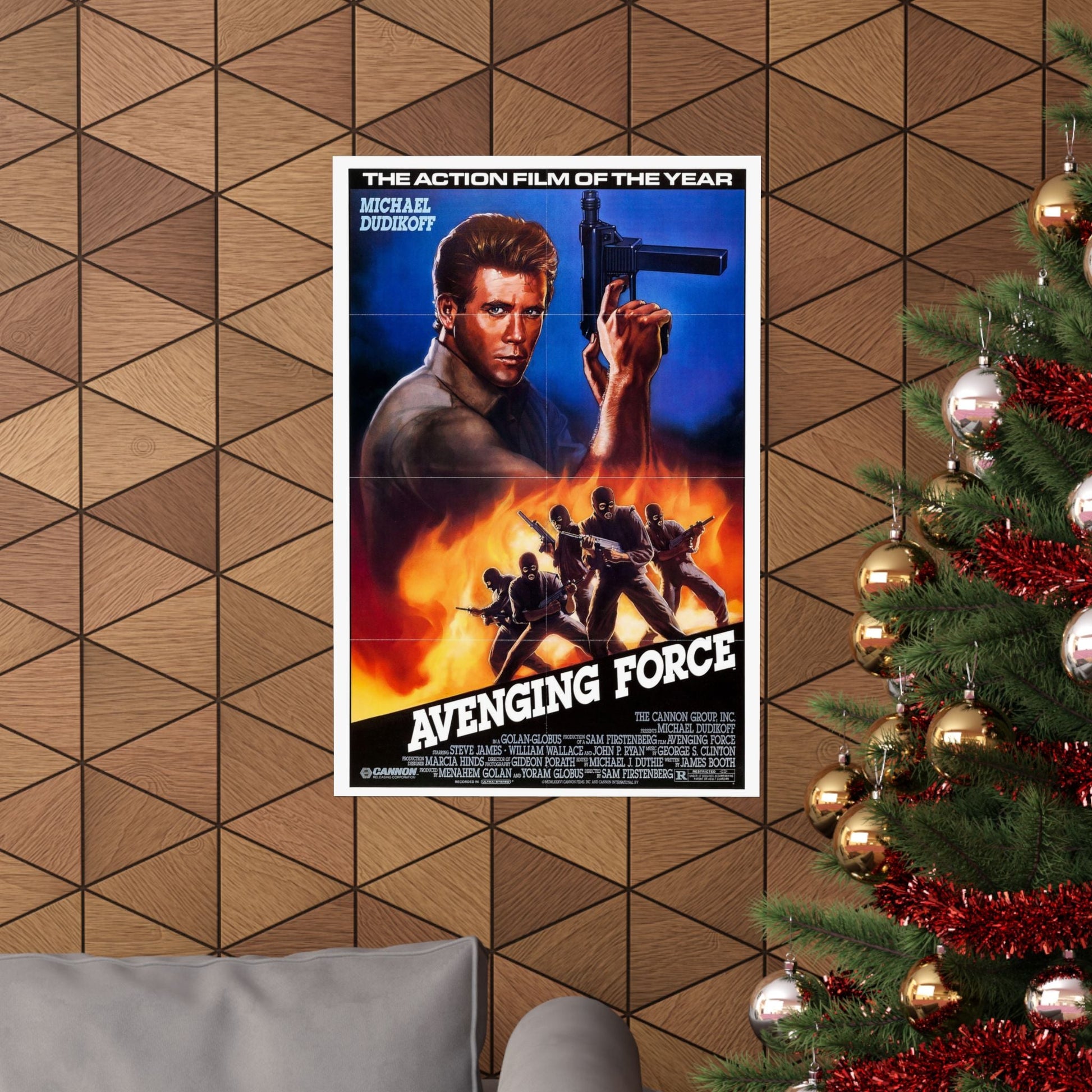 AVENGING FORCE 1986 - Paper Movie Poster-The Sticker Space