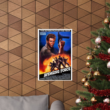 AVENGING FORCE 1986 - Paper Movie Poster-The Sticker Space