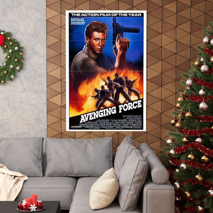 AVENGING FORCE 1986 - Paper Movie Poster-The Sticker Space