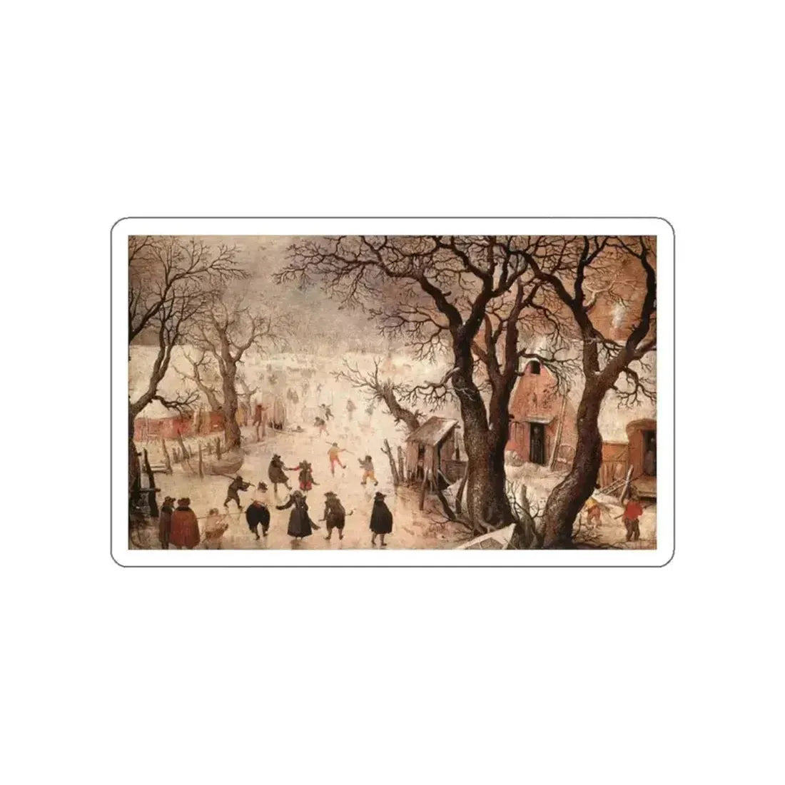 AVERCAMP, Hendrick - Winter Landscape2 (Artwork) STICKER Vinyl Die-Cut Decal - The Sticker Space