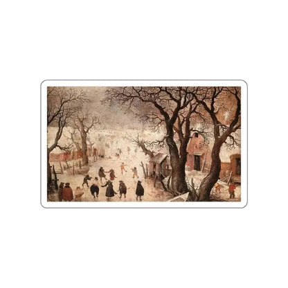AVERCAMP, Hendrick - Winter Landscape2 (Artwork) STICKER Vinyl Die-Cut Decal White Die-Cut 6 Inch - The Sticker Space