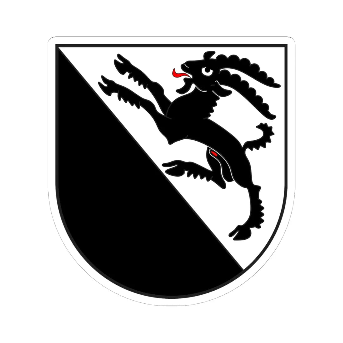 Avers wappen (Switzerland) (Coat of Arms) STICKER Vinyl Kiss-Cut Decal 4 Inch White - The Sticker Space