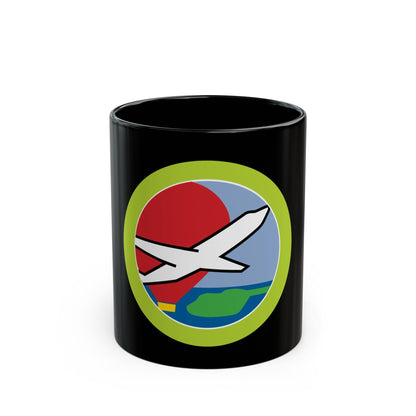 Aviation (Boy Scout Merit Badge) Black Coffee Mug-11oz-The Sticker Space