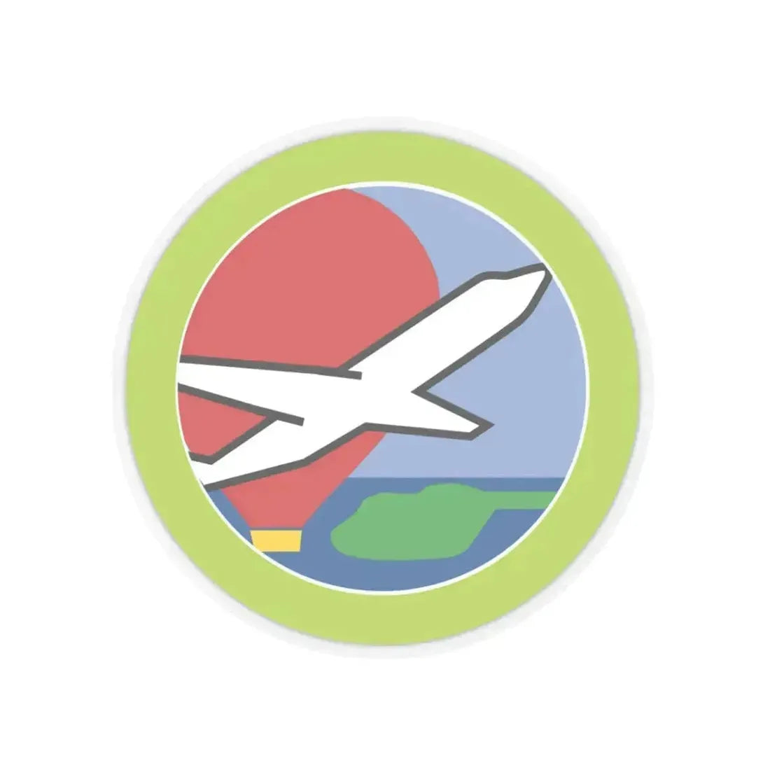 Aviation (Boy Scout Merit Badge) STICKER Vinyl Kiss-Cut Decal 3 Inch Transparent - The Sticker Space