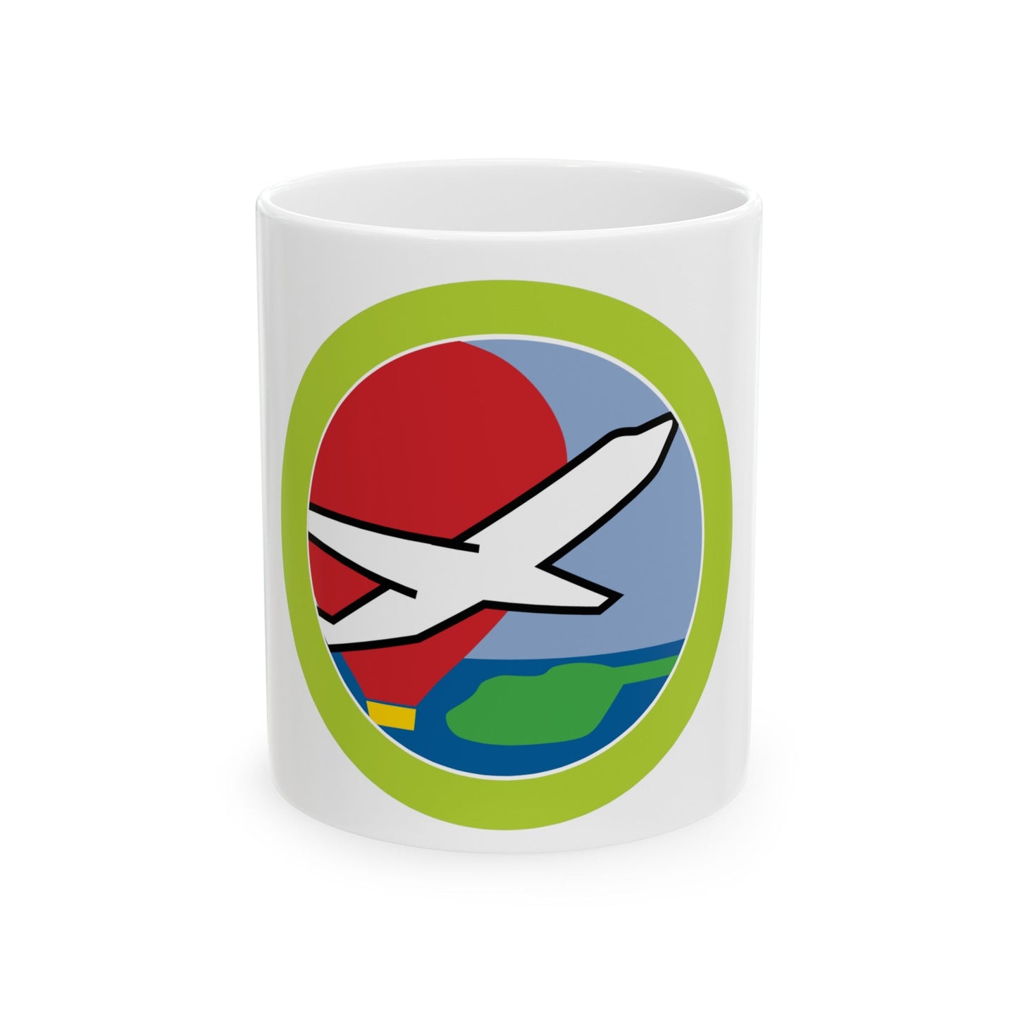 Aviation (Boy Scout Merit Badge) White Coffee Mug-11oz-The Sticker Space