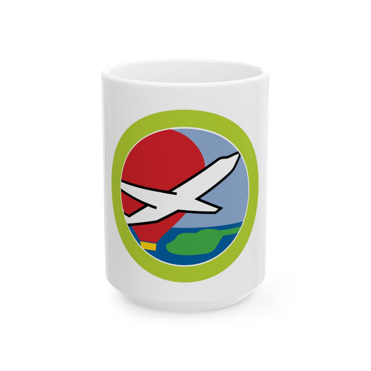 Aviation (Boy Scout Merit Badge) White Coffee Mug-15oz-The Sticker Space