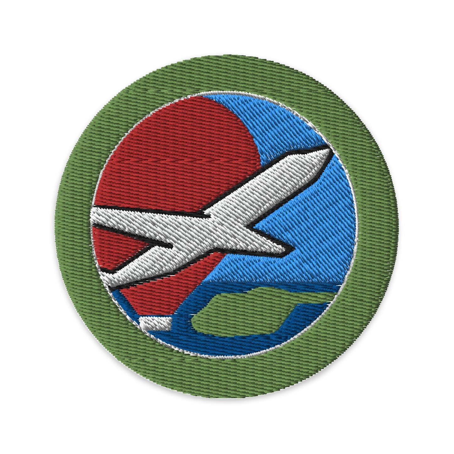 Aviation (Boy Scouts Merit Badge) Embroidered Patch-White-The Sticker Space