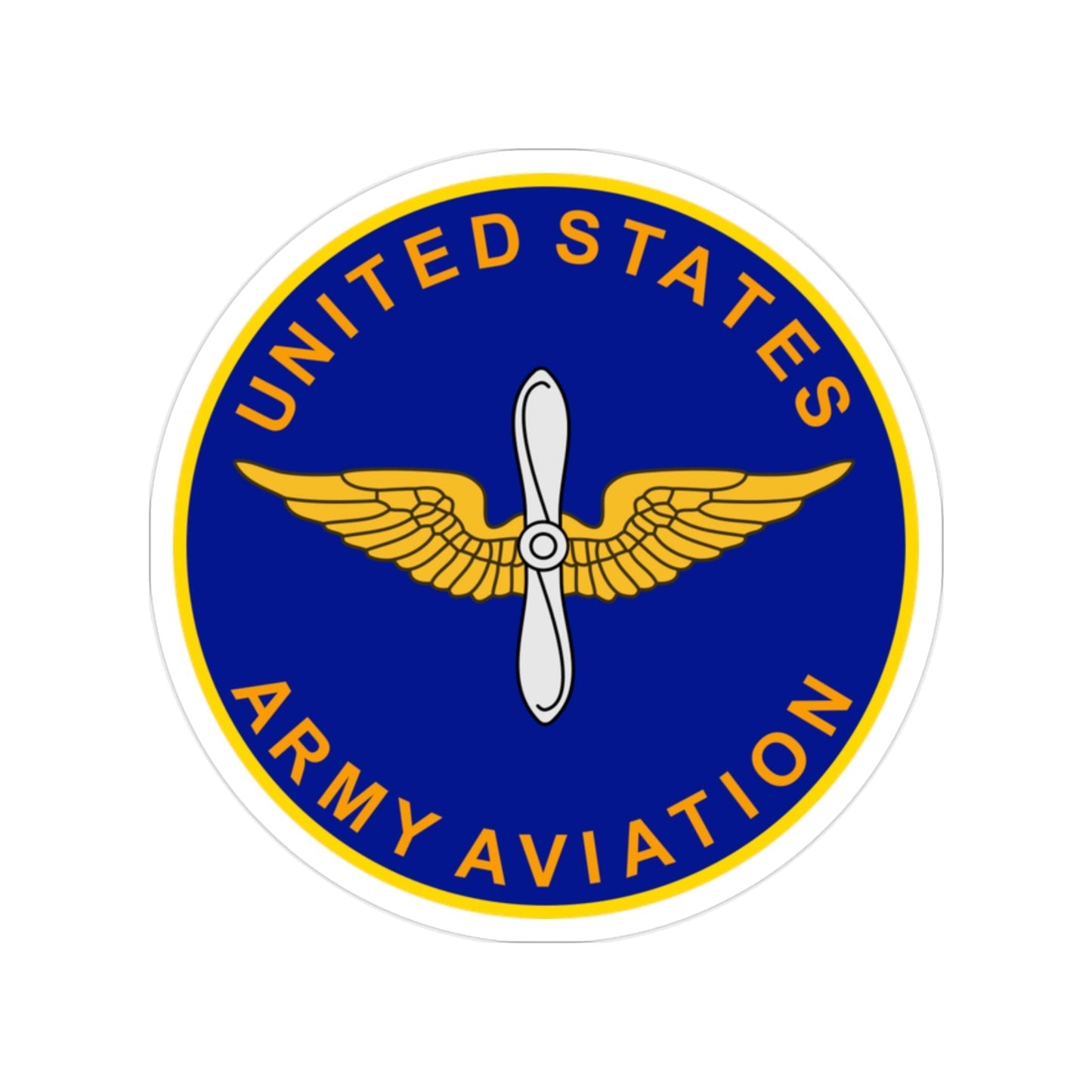 Aviation Branch (U.S. Army) Transparent STICKER Die-Cut Vinyl Decal-2 Inch-The Sticker Space