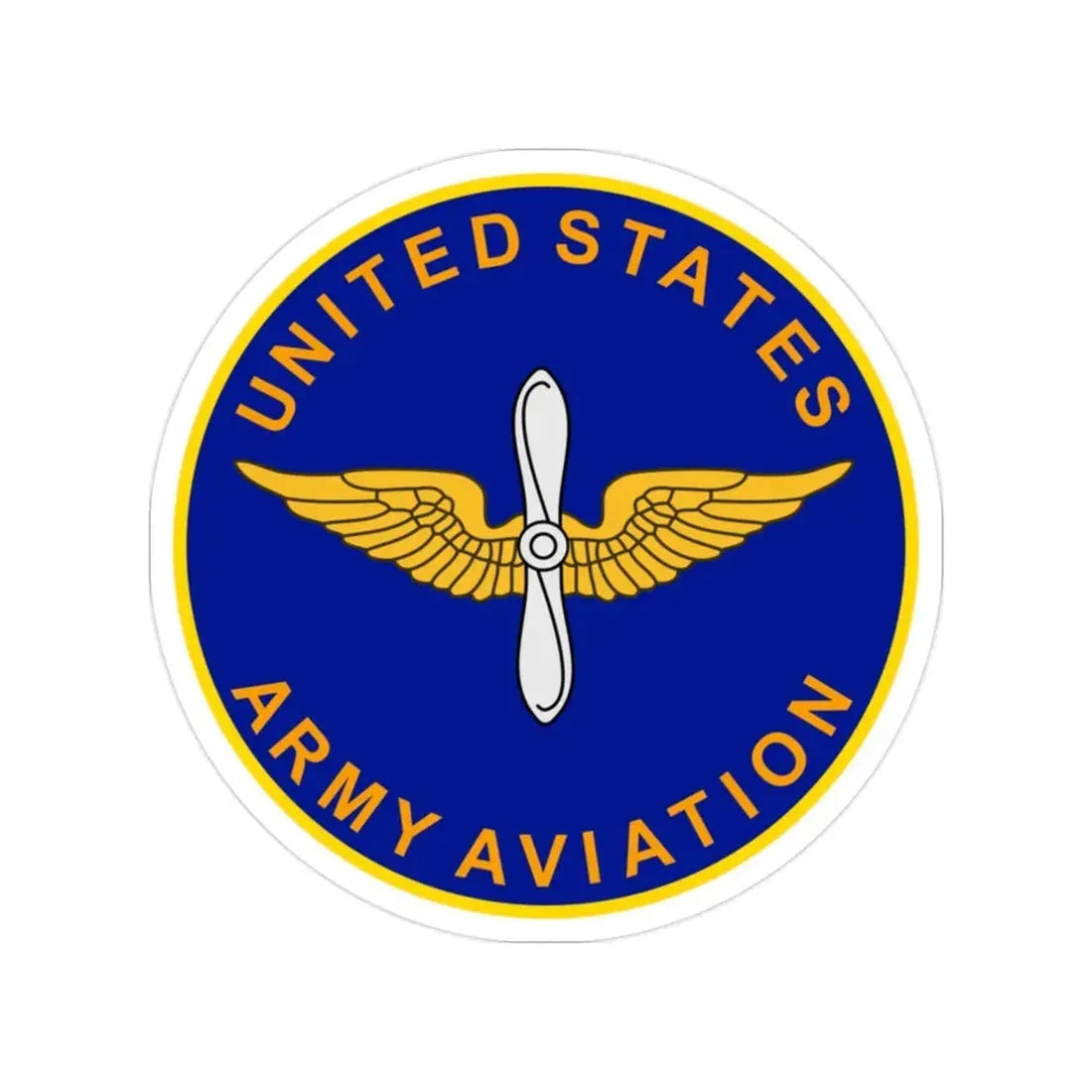 Aviation Branch (U.S. Army) Transparent STICKER Die-Cut Vinyl Decal 2 Inch - The Sticker Space