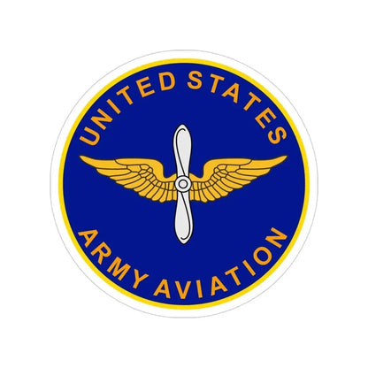 Aviation Branch (U.S. Army) Transparent STICKER Die-Cut Vinyl Decal 4 Inch - The Sticker Space