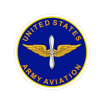 Aviation Branch (U.S. Army) Transparent STICKER Die-Cut Vinyl Decal 5 Inch - The Sticker Space