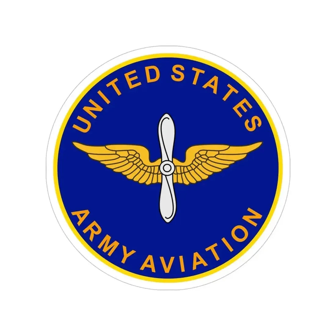 Aviation Branch (U.S. Army) Transparent STICKER Die-Cut Vinyl Decal 6 Inch - The Sticker Space