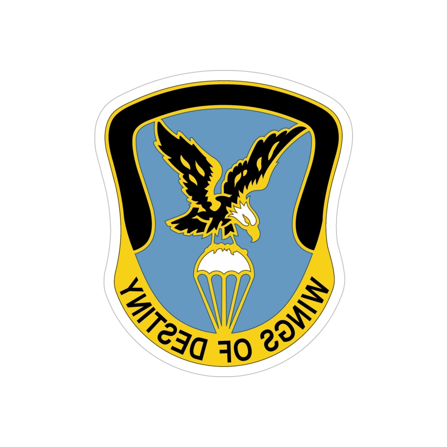 Aviation Brigade 101 Airborne Division (U.S. Army) REVERSE PRINT Transparent STICKER-5" × 5"-The Sticker Space