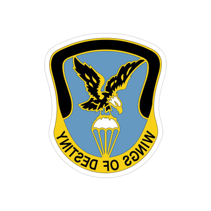 Aviation Brigade 101 Airborne Division (U.S. Army) REVERSE PRINT Transparent STICKER-3" × 3"-The Sticker Space