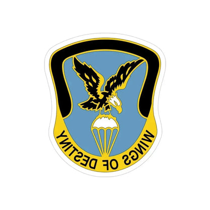 Aviation Brigade 101 Airborne Division (U.S. Army) REVERSE PRINT Transparent Die-Cut STICKER 3 Inch Die-Cut Transparent - The Sticker Space