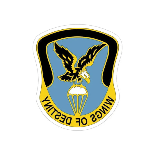 Aviation Brigade 101 Airborne Division (U.S. Army) REVERSE PRINT Transparent Die-Cut STICKER 6 Inch Die-Cut Transparent - The Sticker Space