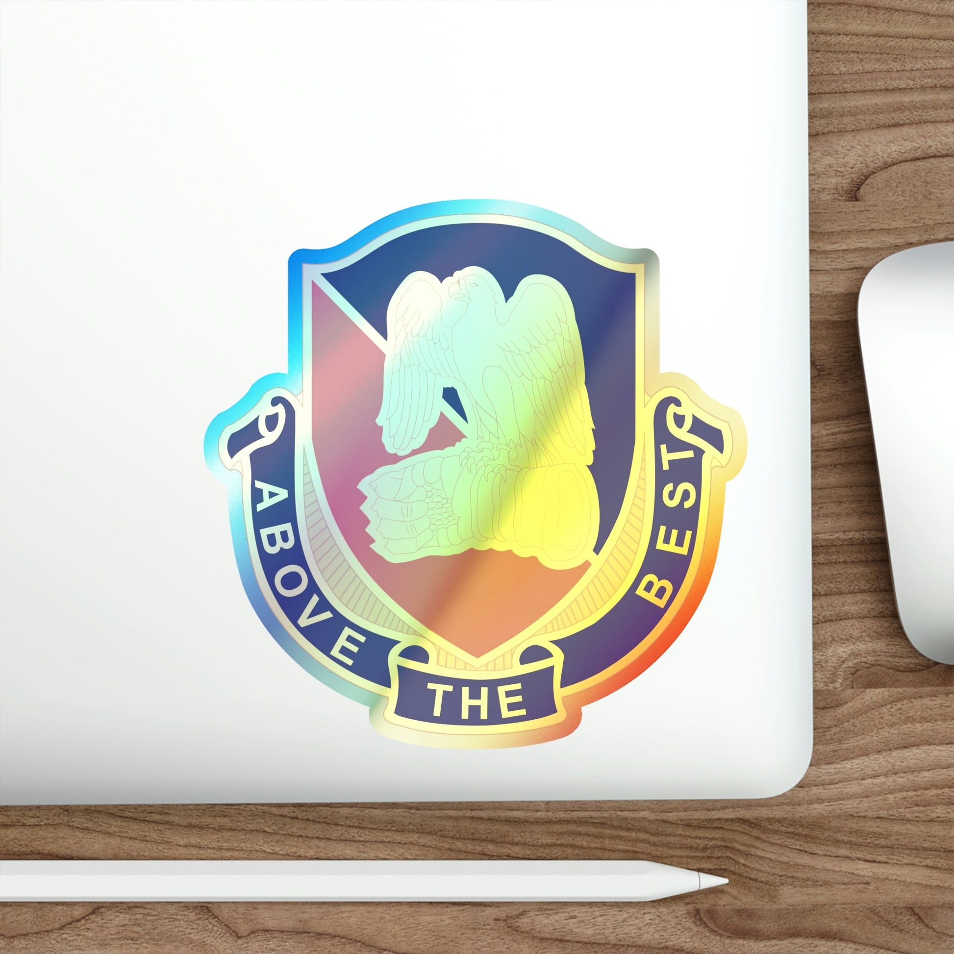 Aviation Center and School 2 (U.S. Army) Holographic STICKER Die-Cut Vinyl Decal-The Sticker Space