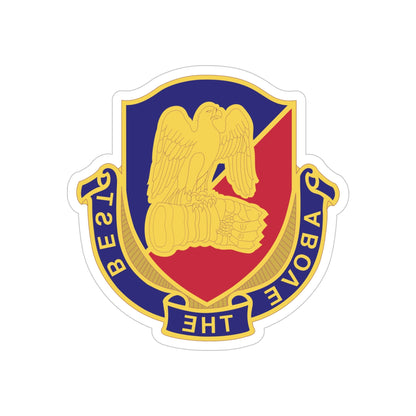 Aviation Center and School 2 (U.S. Army) REVERSE PRINT Transparent STICKER-5" × 5"-The Sticker Space