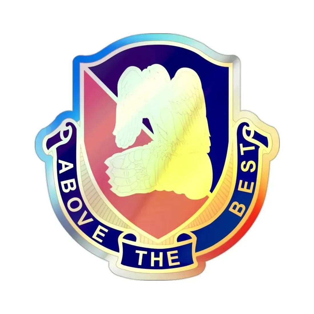Aviation Center and School 2 (U.S. Army) Holographic STICKER Die-Cut Vinyl Decal - The Sticker Space