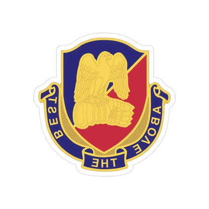 Aviation Center and School 2 (U.S. Army) REVERSE PRINT Transparent Die-Cut STICKER - The Sticker Space