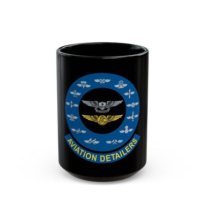 Aviation Detailers (U.S. Navy) Black Coffee Mug-15oz-The Sticker Space