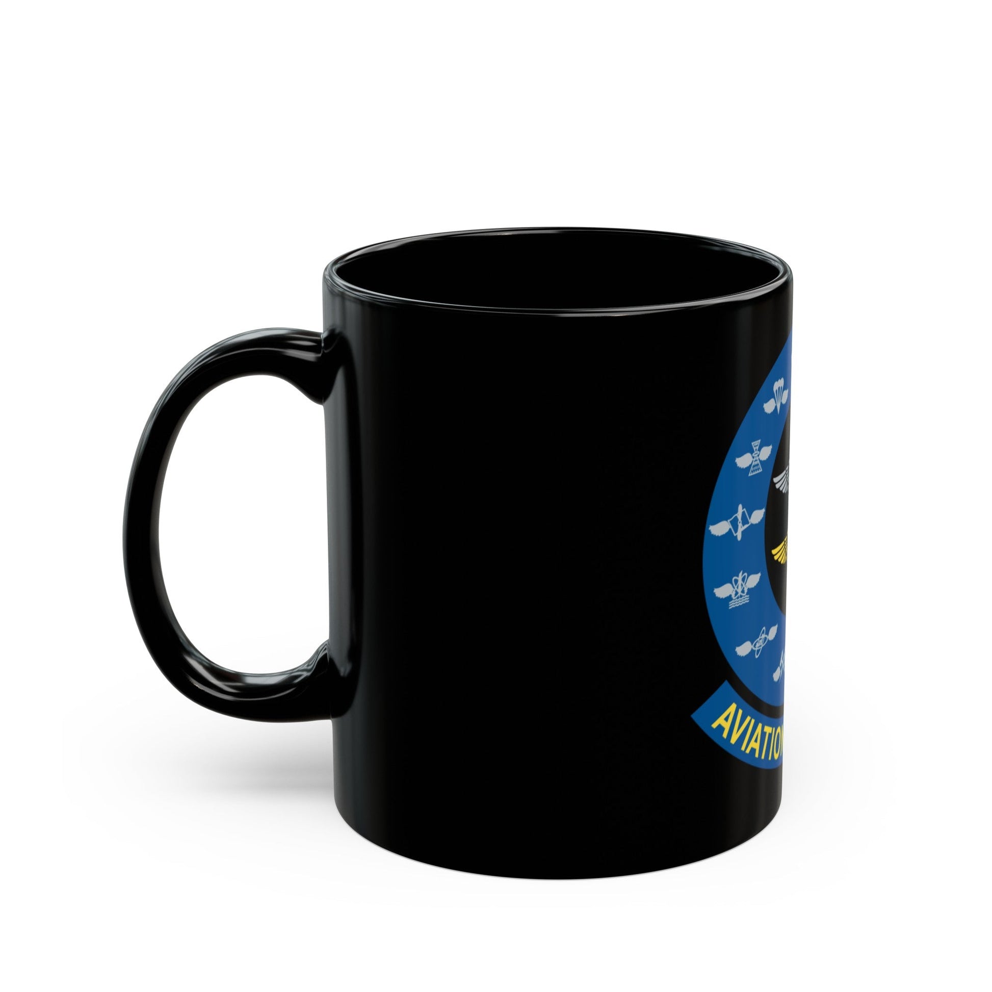 Aviation Detailers (U.S. Navy) Black Coffee Mug-The Sticker Space