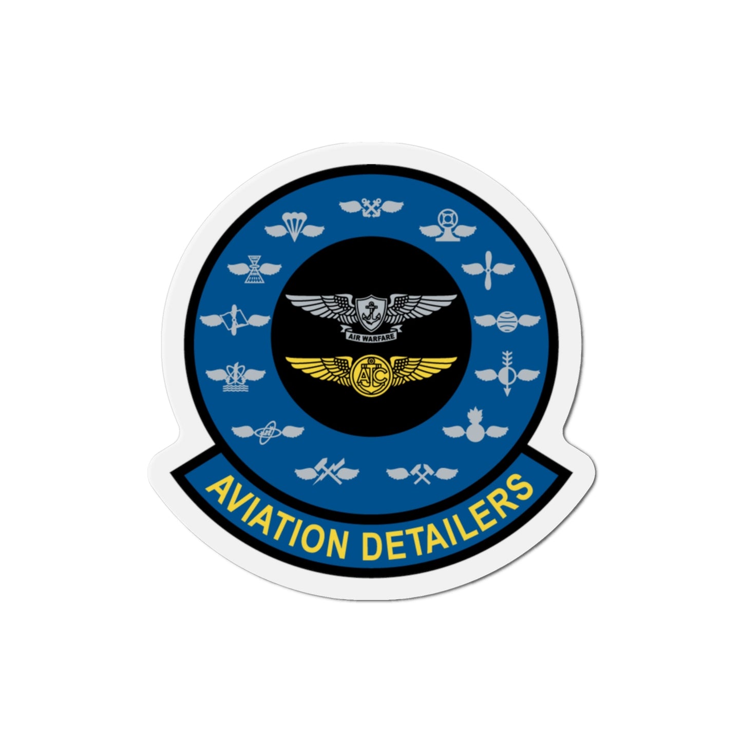 Aviation Detailers (U.S. Navy) Die-Cut Magnet-3" x 3"-The Sticker Space