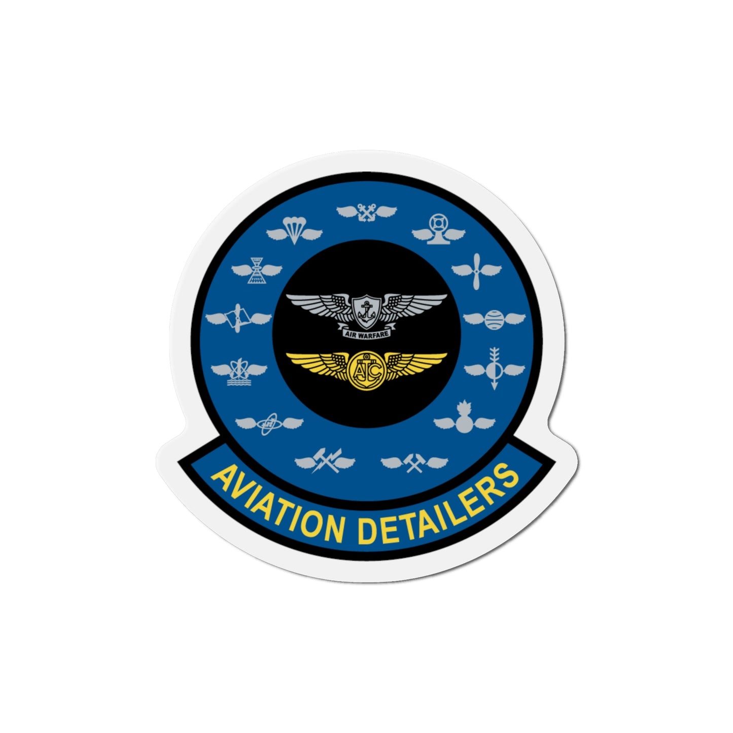 Aviation Detailers (U.S. Navy) Die-Cut Magnet-6 × 6"-The Sticker Space