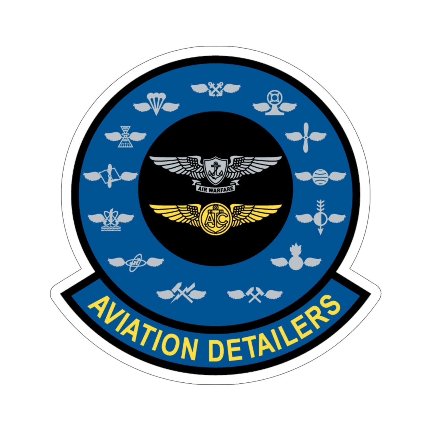 Aviation Detailers (U.S. Navy) STICKER Vinyl Die-Cut Decal-5 Inch-The Sticker Space