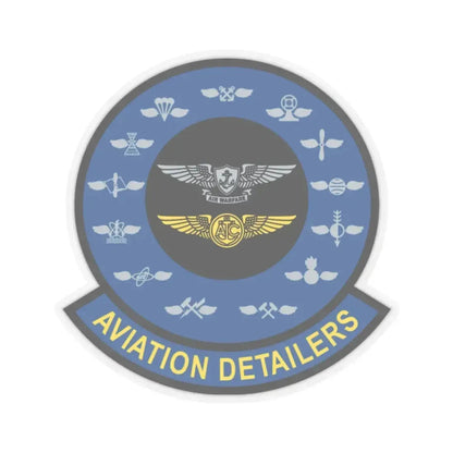 Aviation Detailers (U.S. Navy) STICKER Vinyl Kiss-Cut Decal 2 Inch Transparent - The Sticker Space