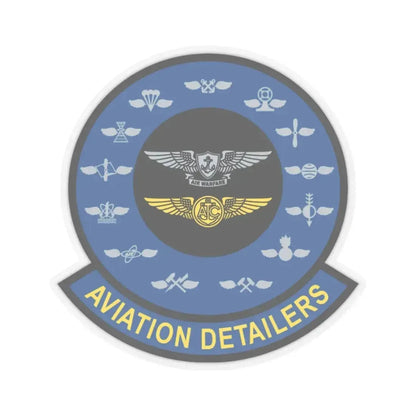 Aviation Detailers (U.S. Navy) STICKER Vinyl Kiss-Cut Decal 3 Inch Transparent - The Sticker Space