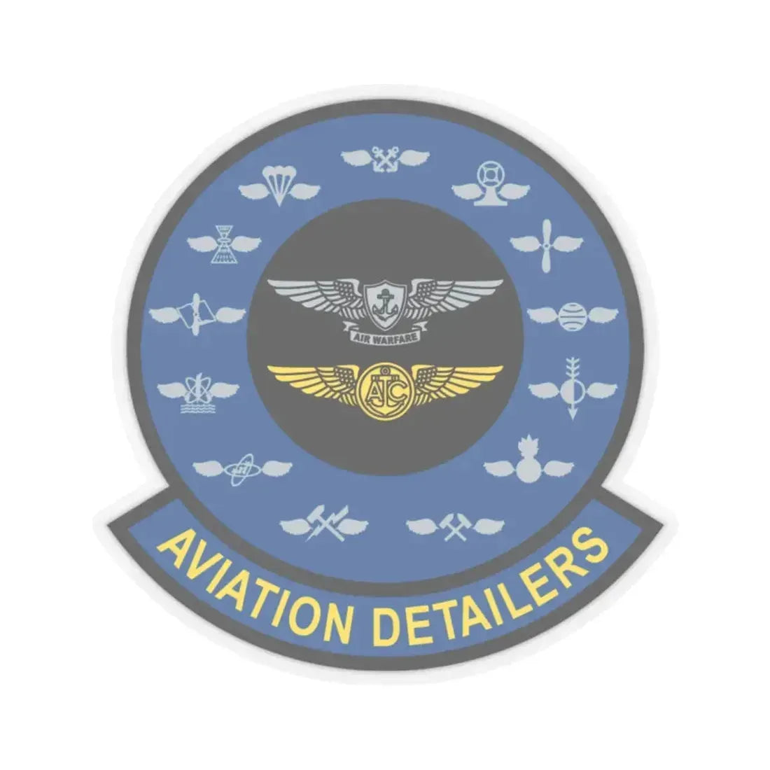 Aviation Detailers (U.S. Navy) STICKER Vinyl Kiss-Cut Decal 6 Inch Transparent - The Sticker Space