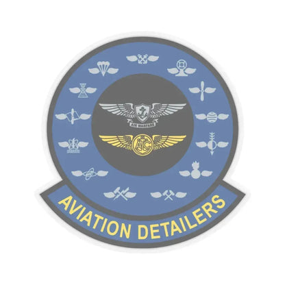 Aviation Detailers (U.S. Navy) STICKER Vinyl Kiss-Cut Decal 6 Inch Transparent - The Sticker Space