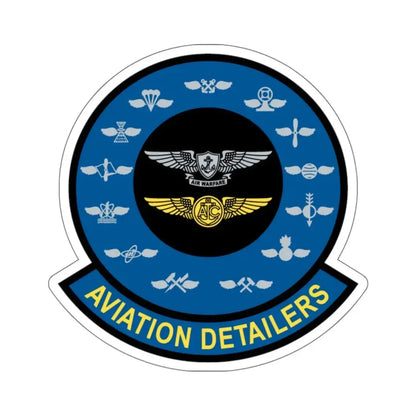 Aviation Detailers (U.S. Navy) STICKER Vinyl Kiss-Cut Decal 6 Inch White - The Sticker Space