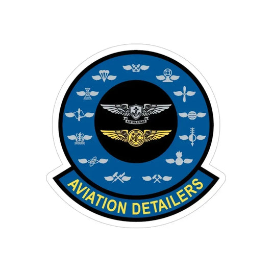 Aviation Detailers (U.S. Navy) Transparent STICKER Die-Cut Vinyl Decal 6 Inch Transparent - The Sticker Space